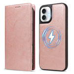Til iPhone 16 Plus Magnetisk Etui Aftagelig 2-i-1 Læder Pung Telefon Cover
