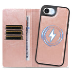 For iPhone 17e / iPhone 16e Magnetic Case Detachable 2 in 1 Leather Wallet Phone Cover