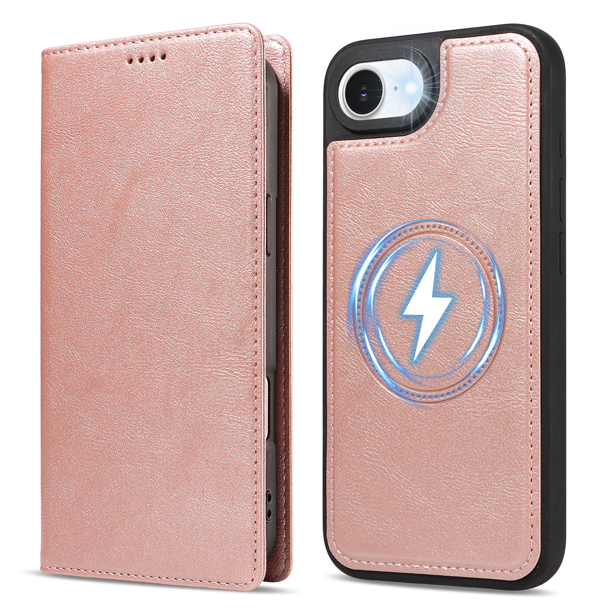 For iPhone 17e / iPhone 16e Magnetic Case Detachable 2 in 1 Leather Wallet Phone Cover
