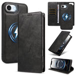For iPhone 17e / iPhone 16e Magnetic Case Detachable 2 in 1 Leather Wallet Phone Cover