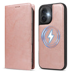 For iPhone 16 Magnetic Case Detachable 2 in 1 Leather Wallet Phone Cover