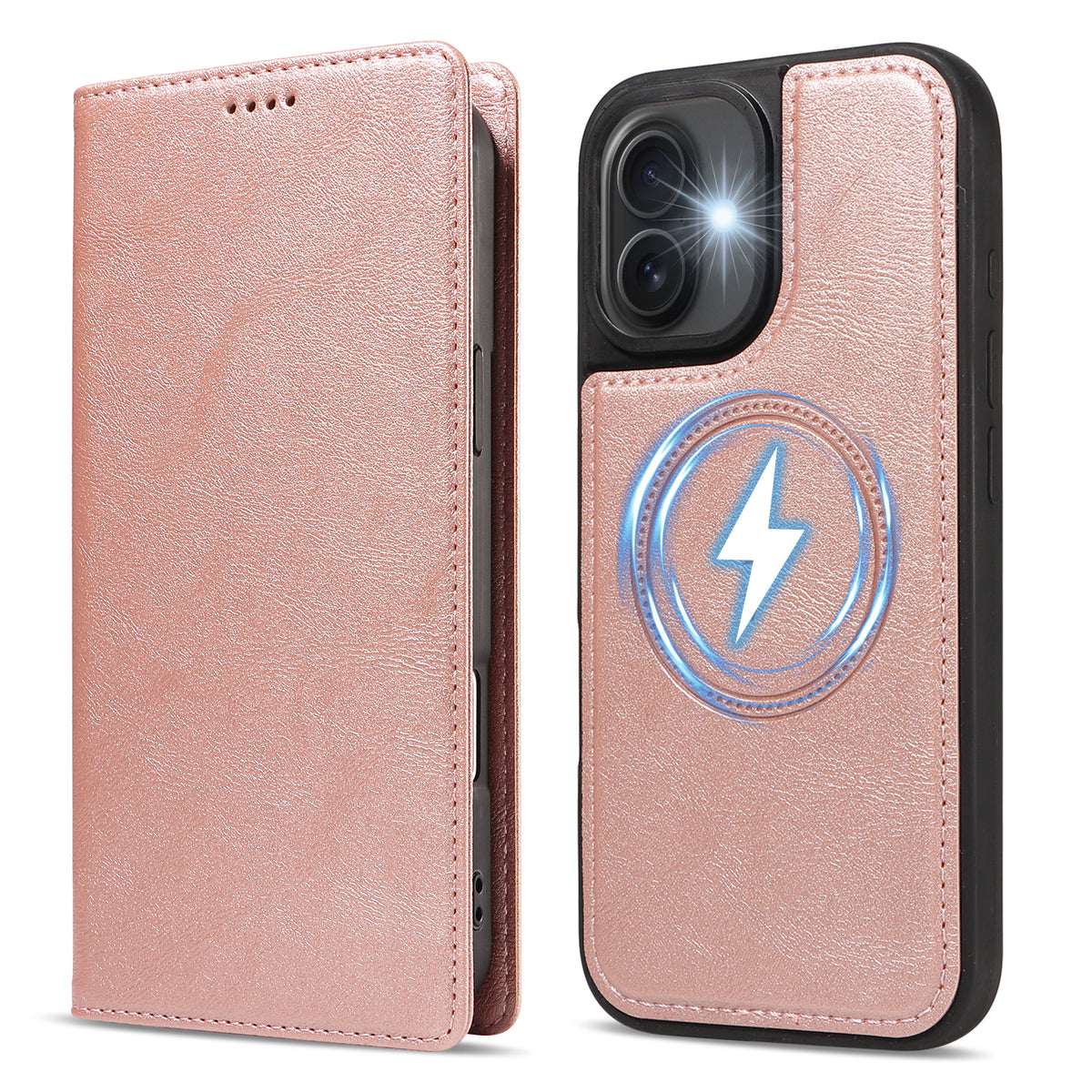 For iPhone 16 Magnetic Case Detachable 2 in 1 Leather Wallet Phone Cover