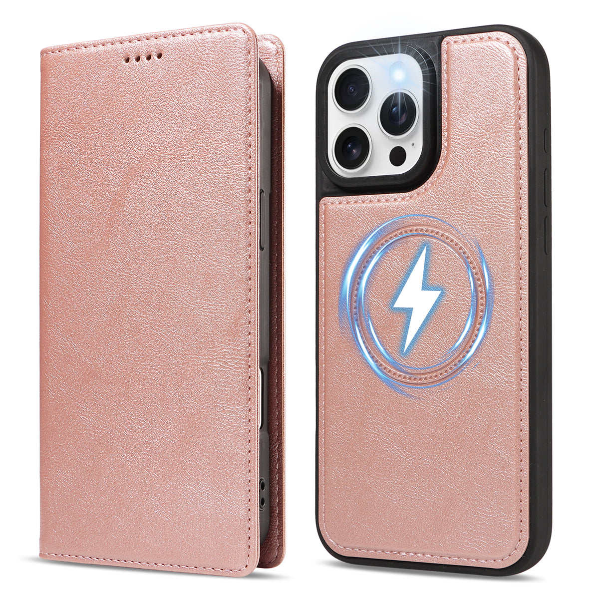 Til iPhone 16 Pro Max Magnetisk Etui Aftagelig 2-i-1 Læder Pung Telefoncover