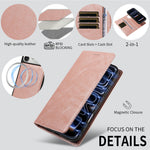 For iPhone 15 Plus Magnetic Case Detachable 2 in 1 Leather Wallet Phone Cover