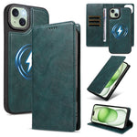 For iPhone 15 Plus Magnetic Case Detachable 2 in 1 Leather Wallet Phone Cover