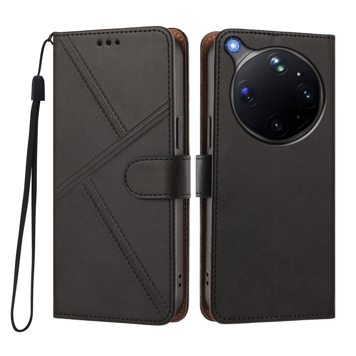 For Oppo Find X9 Ultra 5G Case Diamond Stitch PU Leather Wallet Flip Phone Cover with Wrist Strap