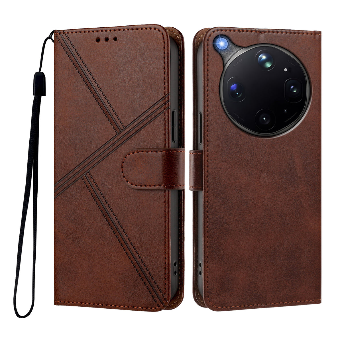 For Oppo Find X9 Ultra 5G Case Diamond Stitch PU Leather Wallet Flip Phone Cover with Wrist Strap
