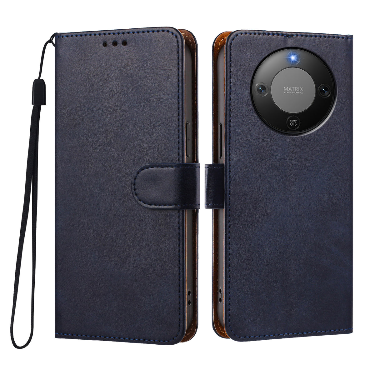 For Honor X9d 5G / Honor Magic8 Lite 5G / Honor X70 5G Case Wallet Flip Stand PU Leather Phone Cover with Wrist Strap