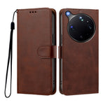 For Oppo Find X9 Ultra 5G Case Wallet Flip Stand PU Leather Phone Cover with Wrist Strap