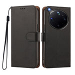 For Oppo Find X9 Ultra 5G Case Wallet Flip Stand PU Leather Phone Cover with Wrist Strap