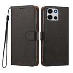 OnePlus Turbo 6V 5G / OnePlus Nord 6 5G / OnePlus Nord CE6 5G / OnePlus Turbo 6 5G-skal Plånboksfodral med fällbart stativ i PU-läder och handledsrem