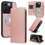 For iPhone 15 Pro Magnetic Case Detachable 2 in 1 Leather Wallet Phone Cover