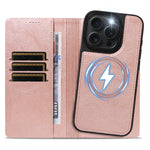 For iPhone 15 Pro Magnetic Case Detachable 2 in 1 Leather Wallet Phone Cover