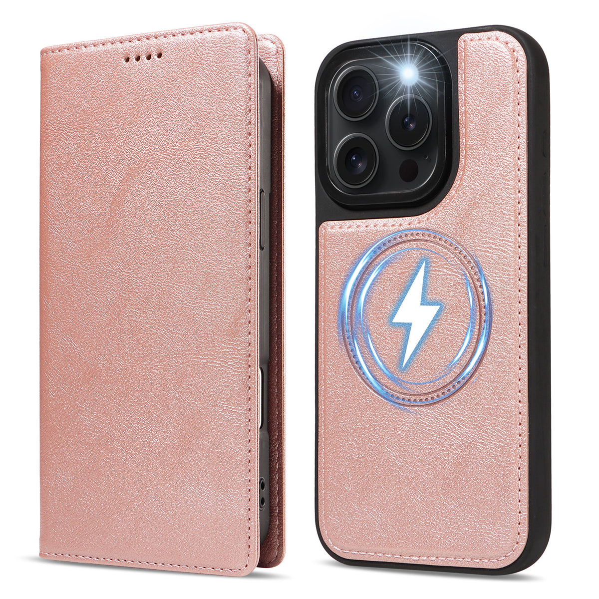 For iPhone 15 Pro Magnetic Case Detachable 2 in 1 Leather Wallet Phone Cover
