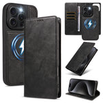 For iPhone 15 Pro Magnetic Case Detachable 2 in 1 Leather Wallet Phone Cover