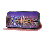 Imprinted Rhombus Pattern Phone Pouch Case for Xiaomi 13 Pro 5G, Calf Texture PU Leather Wallet Stand Magnetic Closure Cover