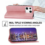 Imprinted Rhombus Pattern Phone Pouch Case for Xiaomi 13 Pro 5G, Calf Texture PU Leather Wallet Stand Magnetic Closure Cover