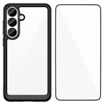 WANLONFENG mobilcover til Samsung Galaxy S26 FE, XC-serien, TPU-akrylcover med hærdet glas (stort linsehul)