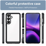 WANLONFENG för Samsung Galaxy S26 FE mobilskal XC-serien TPU akrylskal med härdat glas (stort linshål)