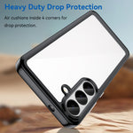WANLONFENG mobilcover til Samsung Galaxy S26 FE, XC-serien, TPU-akrylcover med hærdet glas (stort linsehul)