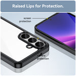 WANLONFENG för Samsung Galaxy S26 FE mobilskal XC-serien TPU akrylskal med härdat glas (stort linshål)