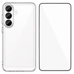 WANLONFENG mobilcover til Samsung Galaxy S26 FE, XC-serien, TPU-akrylcover med hærdet glas (stort linsehul)