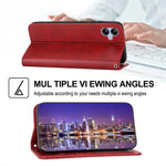 Til Samsung Galaxy A04e 4G / F04 4G / M04 4G Imprinted Rhombus Pattern Kalvetekstur Telefoncover PU Læder Wallet Stand Magnetisk Lukning Cover