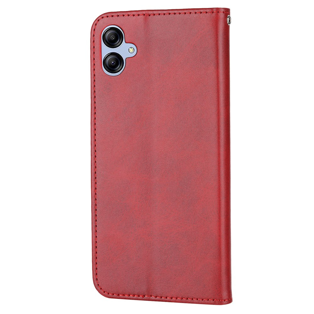 Til Samsung Galaxy A04e 4G / F04 4G / M04 4G Imprinted Rhombus Pattern Kalvetekstur Telefoncover PU Læder Wallet Stand Magnetisk Lukning Cover