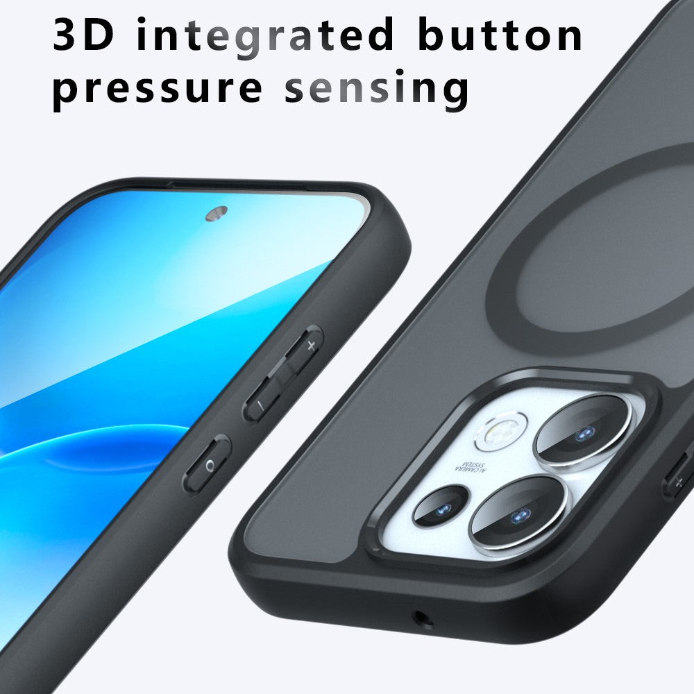 Oppo Reno16 Pro 5G (Global) / Reno16 5G (Global) Magnetiskt Skal TPU + PC Matt Skin Touch mobilskal