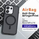 Oppo Reno16 Pro 5G (Global) / Reno16 5G (Global) Magnetiskt Skal TPU + PC Matt Skin Touch mobilskal