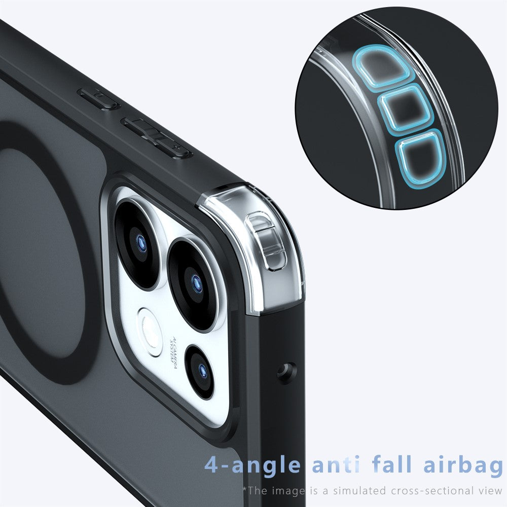 Oppo Reno16 Pro 5G (Global) / Reno16 5G (Global) Magnetiskt Skal TPU + PC Matt Skin Touch mobilskal