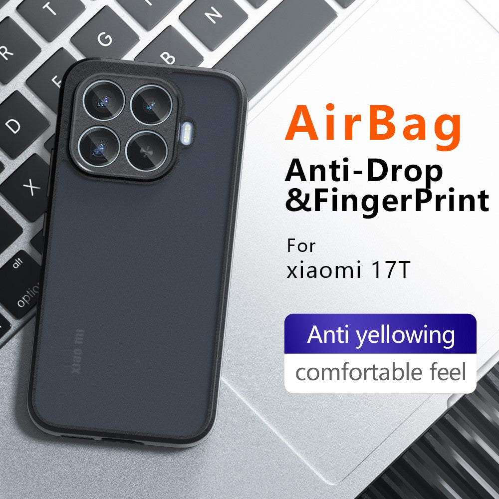 For Xiaomi 17T Case Skin-Touch TPU + PC Matte Phone Back Cover
