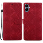 Samsung Galaxy A08 5G / A08 4G / A07 5G / A07 4G / A07s 4G / A06 5G / A06 4G Plånboksfodral Läderfodral med tryckt etniskt mönster och handledsrem