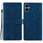 Samsung Galaxy A08 5G / A08 4G / A07 5G / A07 4G / A07s 4G / A06 5G / A06 4G Plånboksfodral Läderfodral med tryckt etniskt mönster och handledsrem