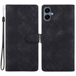 Samsung Galaxy A08 5G / A08 4G / A07 5G / A07 4G / A07s 4G / A06 5G / A06 4G Plånboksfodral Läderfodral med tryckt etniskt mönster och handledsrem