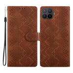 For Xiaomi 17T Pro Wallet Case Imprinted Ethnic Pattern Leather Phone Cover with Wrist Strap