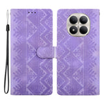 For Xiaomi Redmi Note 15 Pro 5G (Global) Wallet Case Imprinted Ethnic Pattern Leather Phone Cover with Wrist Strap