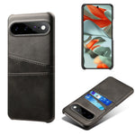 For Google Pixel 11 Pro XL Case Dual Card Slots PU Leather + Hard PC Phone Cover