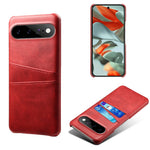 For Google Pixel 11 Pro XL Case Dual Card Slots PU Leather + Hard PC Phone Cover