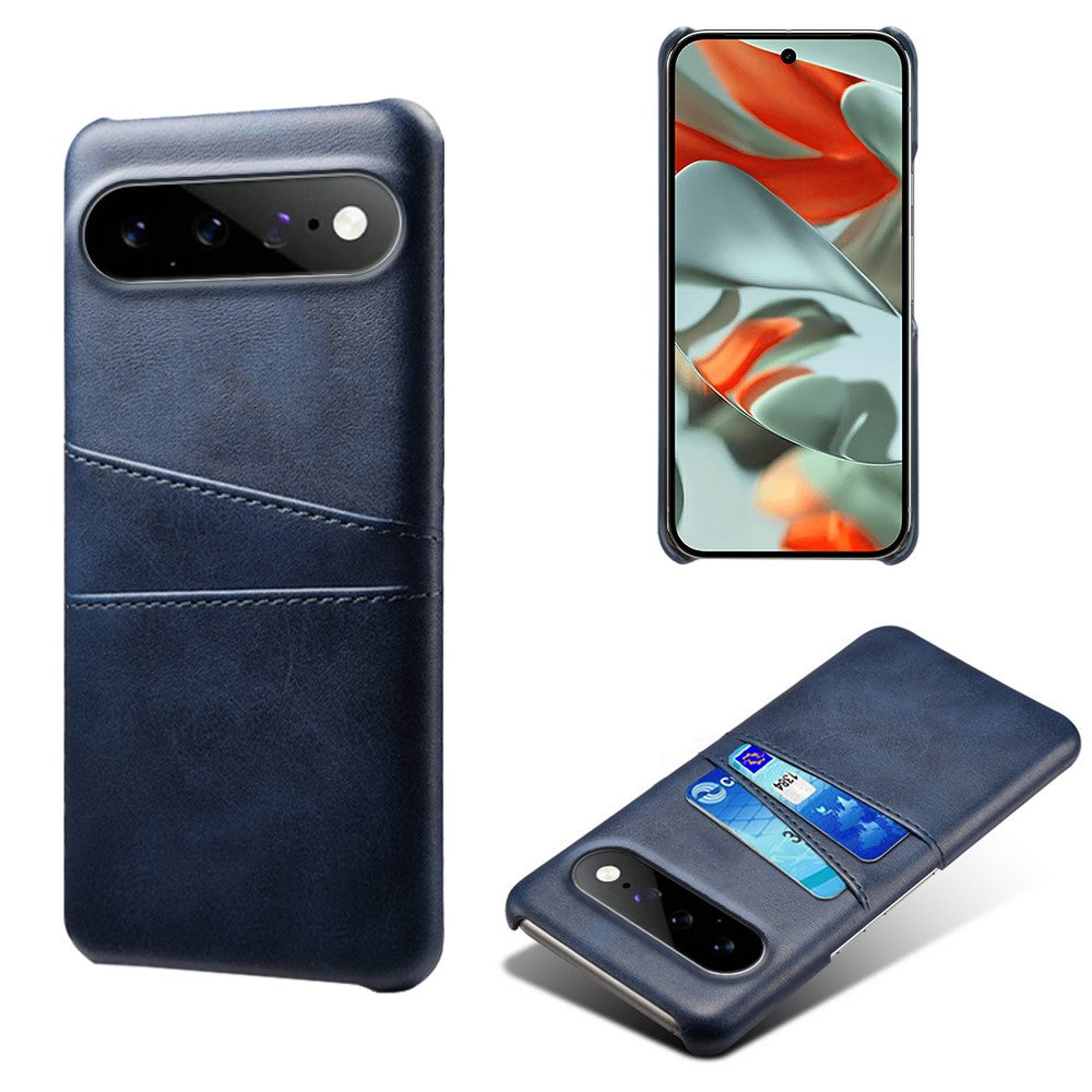 For Google Pixel 11 Pro XL Case Dual Card Slots PU Leather + Hard PC Phone Cover