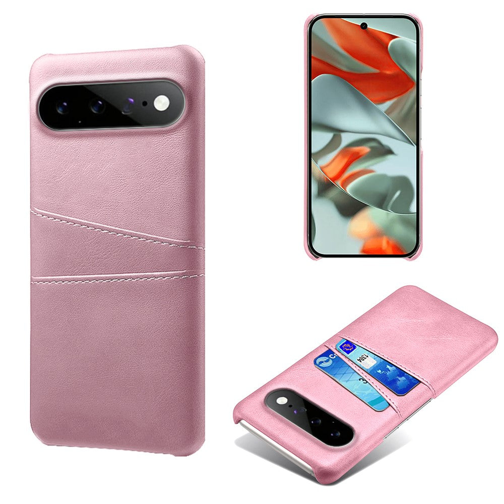 For Google Pixel 11 Pro XL Case Dual Card Slots PU Leather + Hard PC Phone Cover