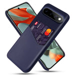 For Google Pixel 11 Pro XL Case PU Leather Cloth Texture Hard PC Phone Cover with Card Holder
