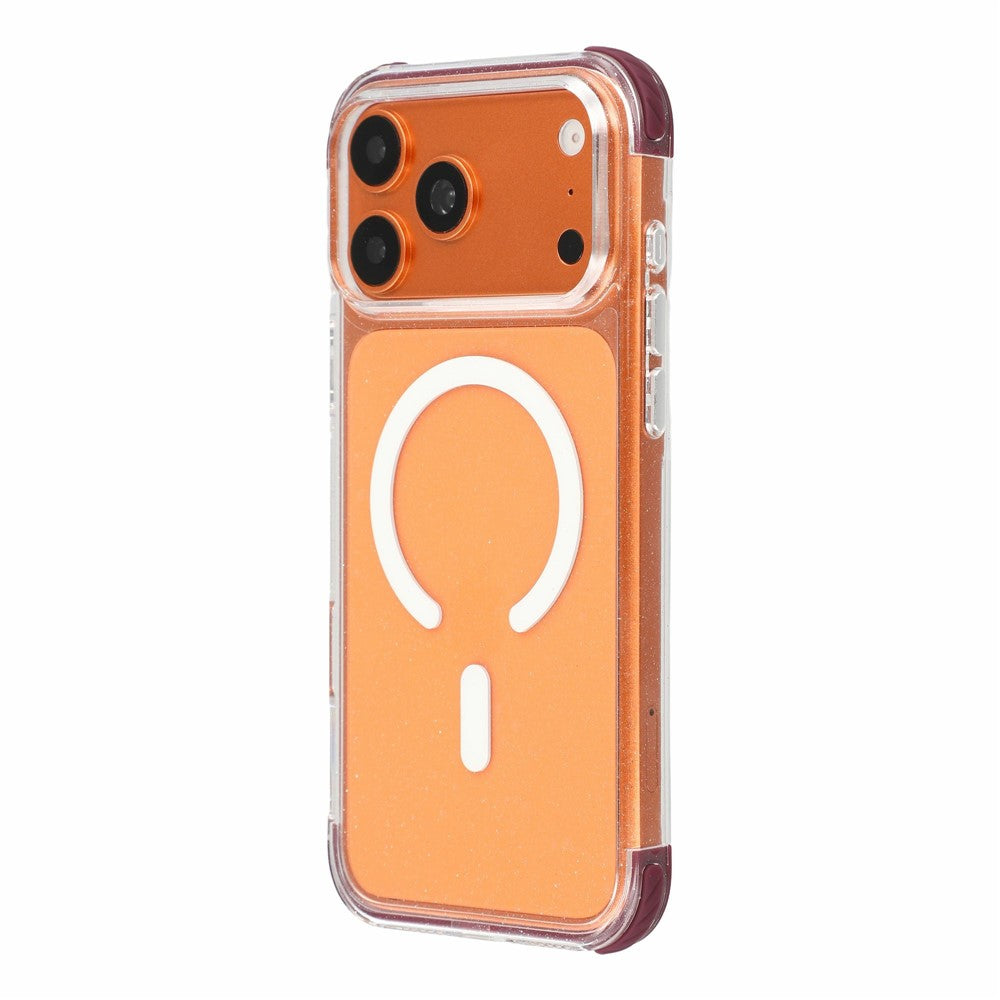 X-LEVEL til iPhone 18 Pro Max / 17 Pro Max Magnetisk Cover, Glitter Krystalklar PC Stødsikker Telefoncover