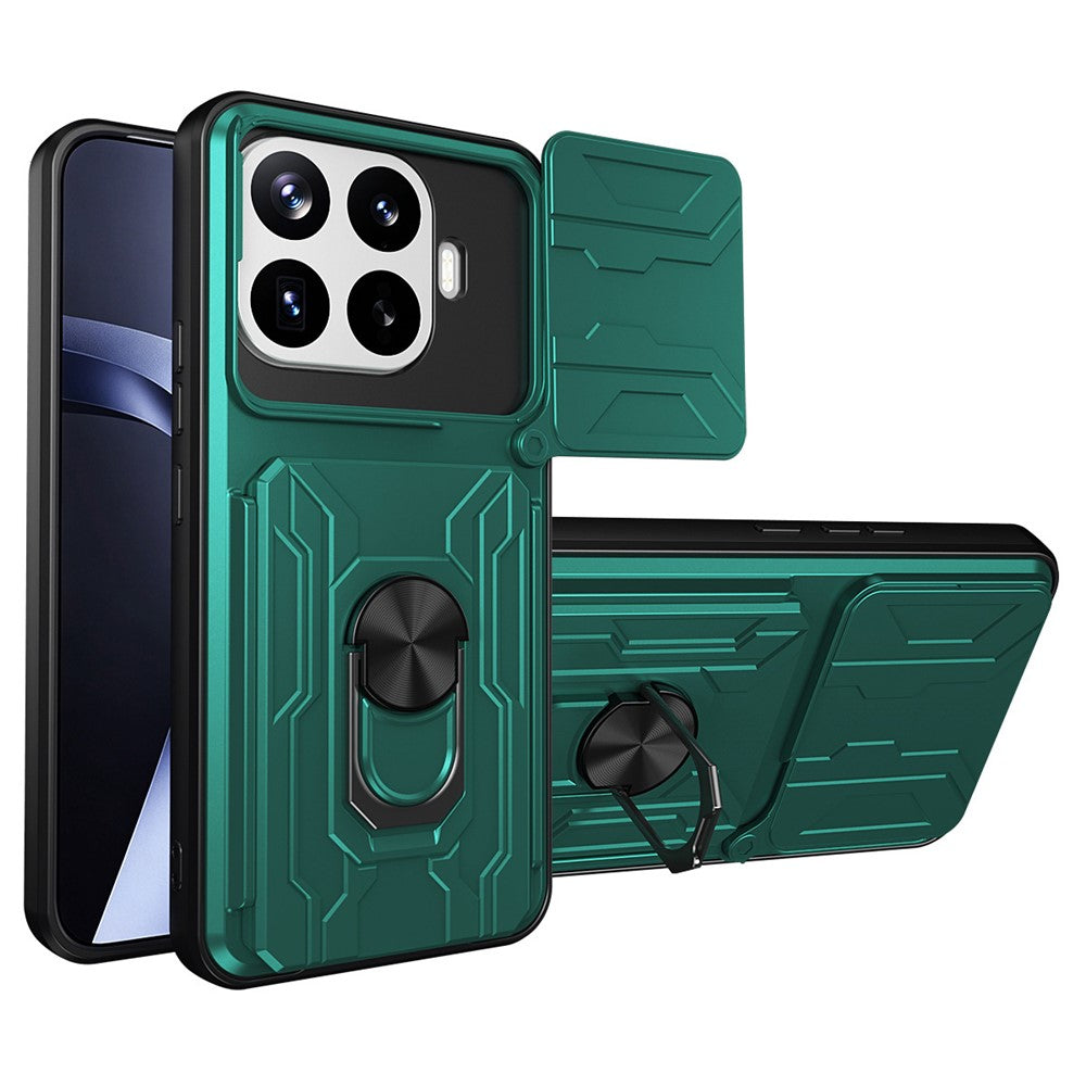 Xiaomi 17T-skal PC + TPU-stativ mobilskal med kamerareglage