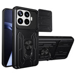For Xiaomi 17T Pro Case PC + TPU Kickstand Phone Back Cover with Camera Slider