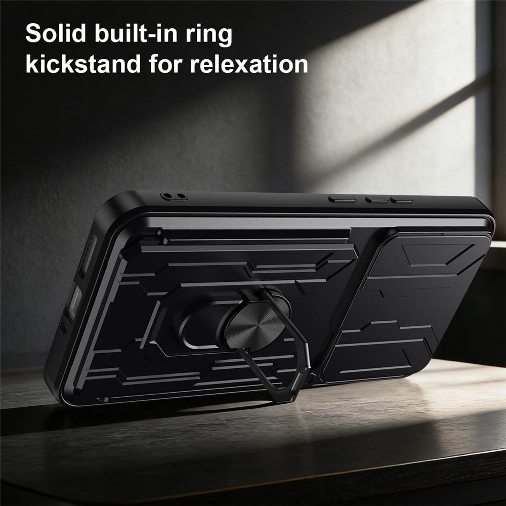 For Xiaomi 17T Pro Case PC + TPU Kickstand Phone Back Cover with Camera Slider