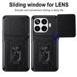 For Xiaomi 17T Pro Case PC + TPU Kickstand Phone Back Cover with Camera Slider