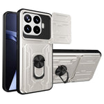 For Xiaomi 17T Pro Case PC + TPU Kickstand Phone Back Cover with Camera Slider