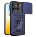 Til ZTE Blade A56 cover med skydelåg til kamera PC + TPU stativ telefoncover