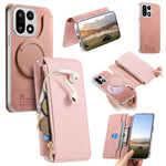 For OnePlus 15 5G Magnetic Case Detachable 2 in 1 Flip Wallet Leather Phone Cover with Suction Cup
